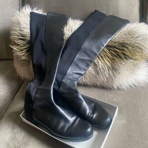 Stuart Weitzman Elegant Black Over the Knee Boots